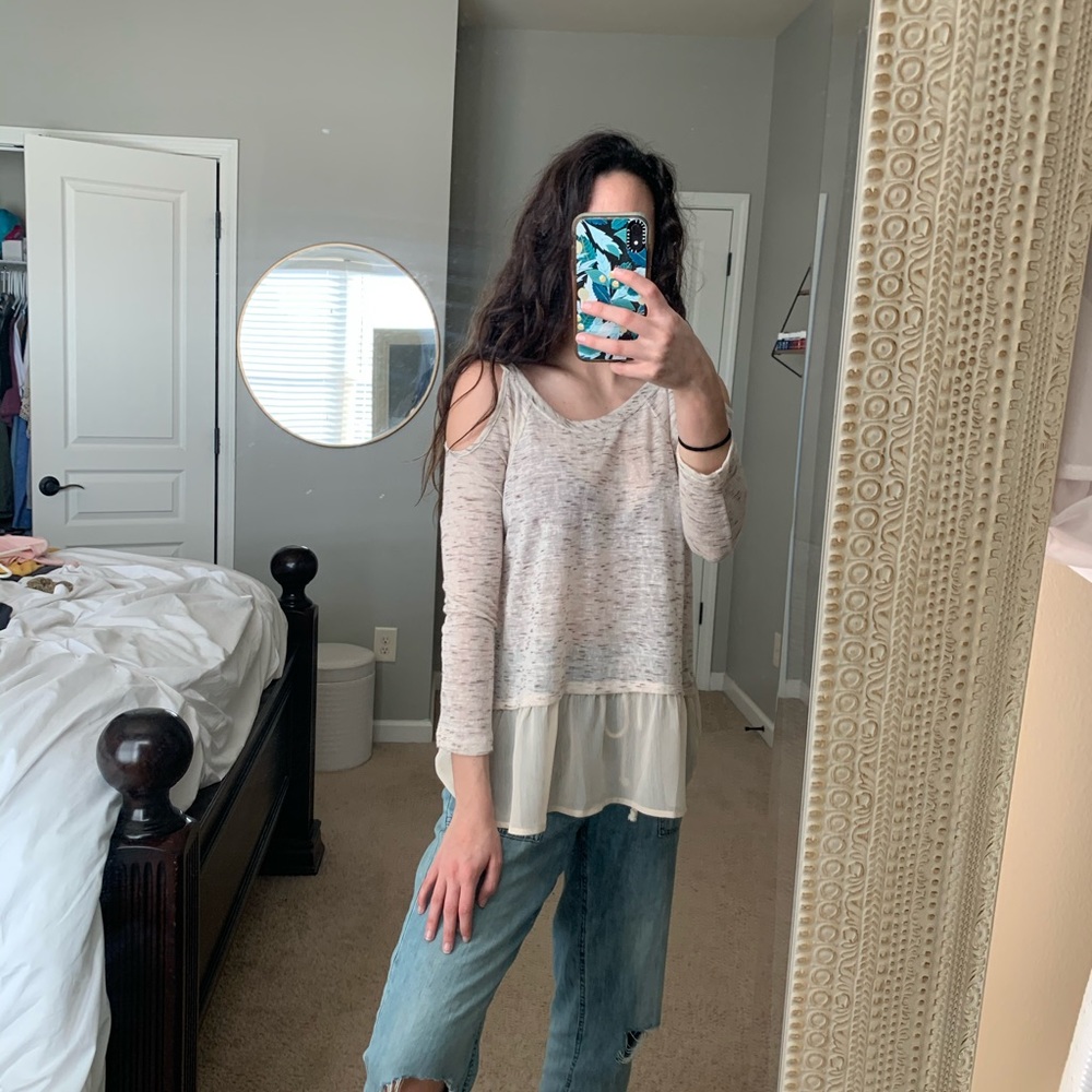 Cold shoulder blouse